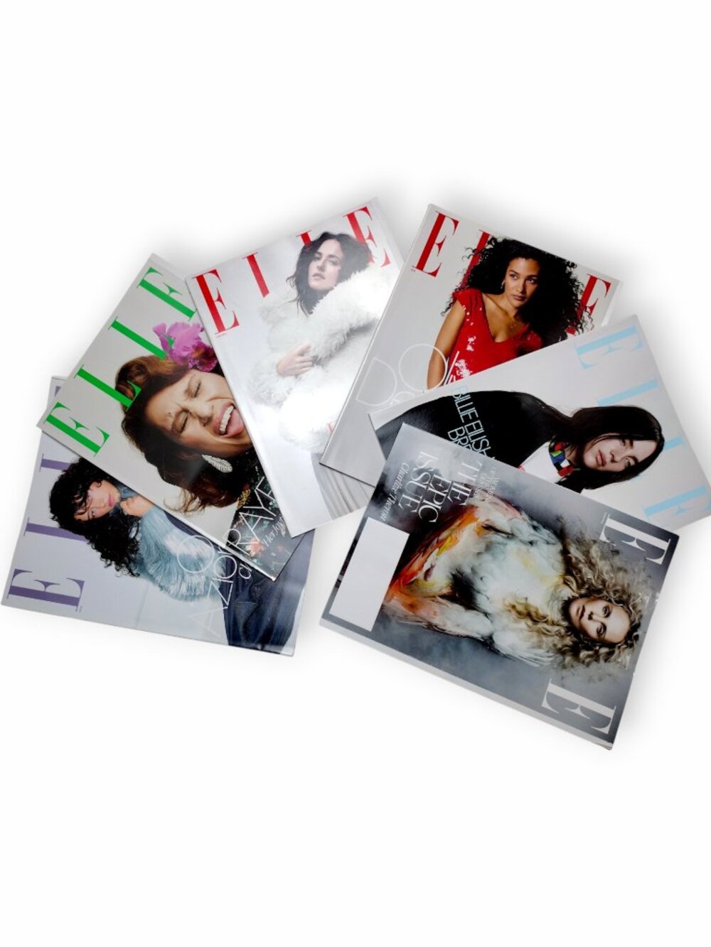 Elle Magazine 6 Issue Bundle 2026 Billie Eilish, Odessa A'zion, Olivia Dean